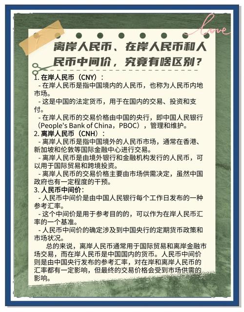 离岸人民币和在岸人民币的区别,离岸人民币和在岸人民币的区别和联系